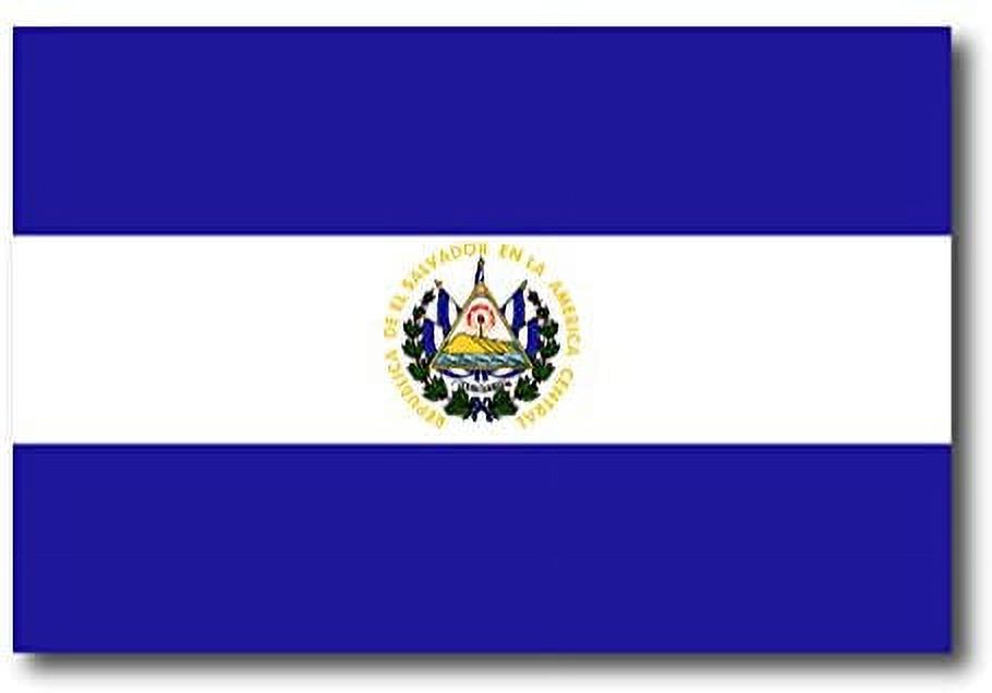 Mini Aufkleber Set El Salvador Flagge – 12 Stück, 33x20 Mm, Selbstklebend, Rechteckig