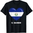 thumbnail image 1 of El Salvador Flag | Salvadorian T-ShirtMen and women, Black T-shirt, size: Extra large, 1 of 4