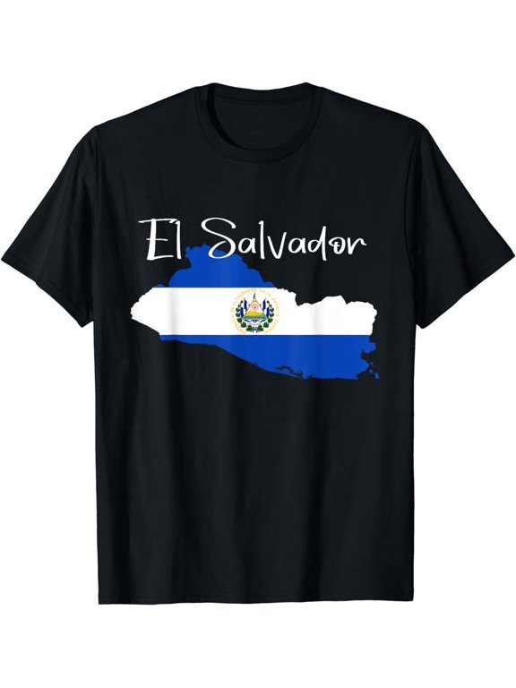 El Salvador Flag shirt, El Salvador map, Salvador for women T-Shirt