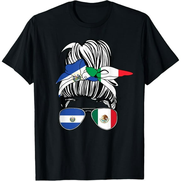 El Salvador Para Mujer Mexican Women Mexico Girl Salvadorian T-Shirt