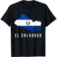 thumbnail image 1 of El Salvador Republica De El Salvador Map Salvadorean T-ShirtMen and women, Black T-shirt, size: Extra large, 1 of 4