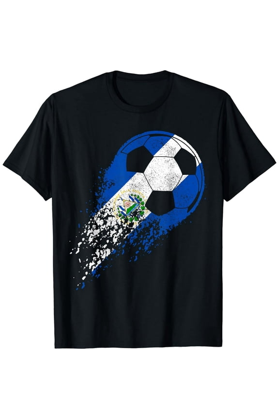 El Salvador Soccer Salvadorian Flag Pride Soccer Player T-Shirt