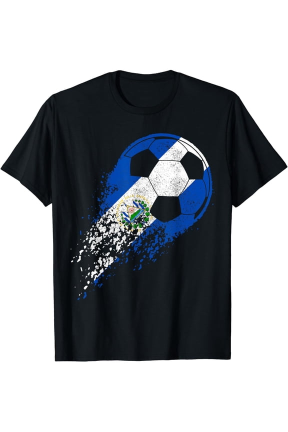 El Salvador Soccer Salvadorian Flag Pride Soccer Player T-Shirt
