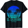 thumbnail image 1 of El Salvador Vintage Surfer Salvadorian Beach Souvenir T-Shirt, 1 of 3