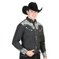 thumbnail image 1 of El Señor De Los Cielos Embroidery Shirt Black/Silver 44333, 1 of 1