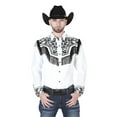 thumbnail image 1 of El Señor de los Cielos Embroidery Shirt White/Black 44223, 1 of 2