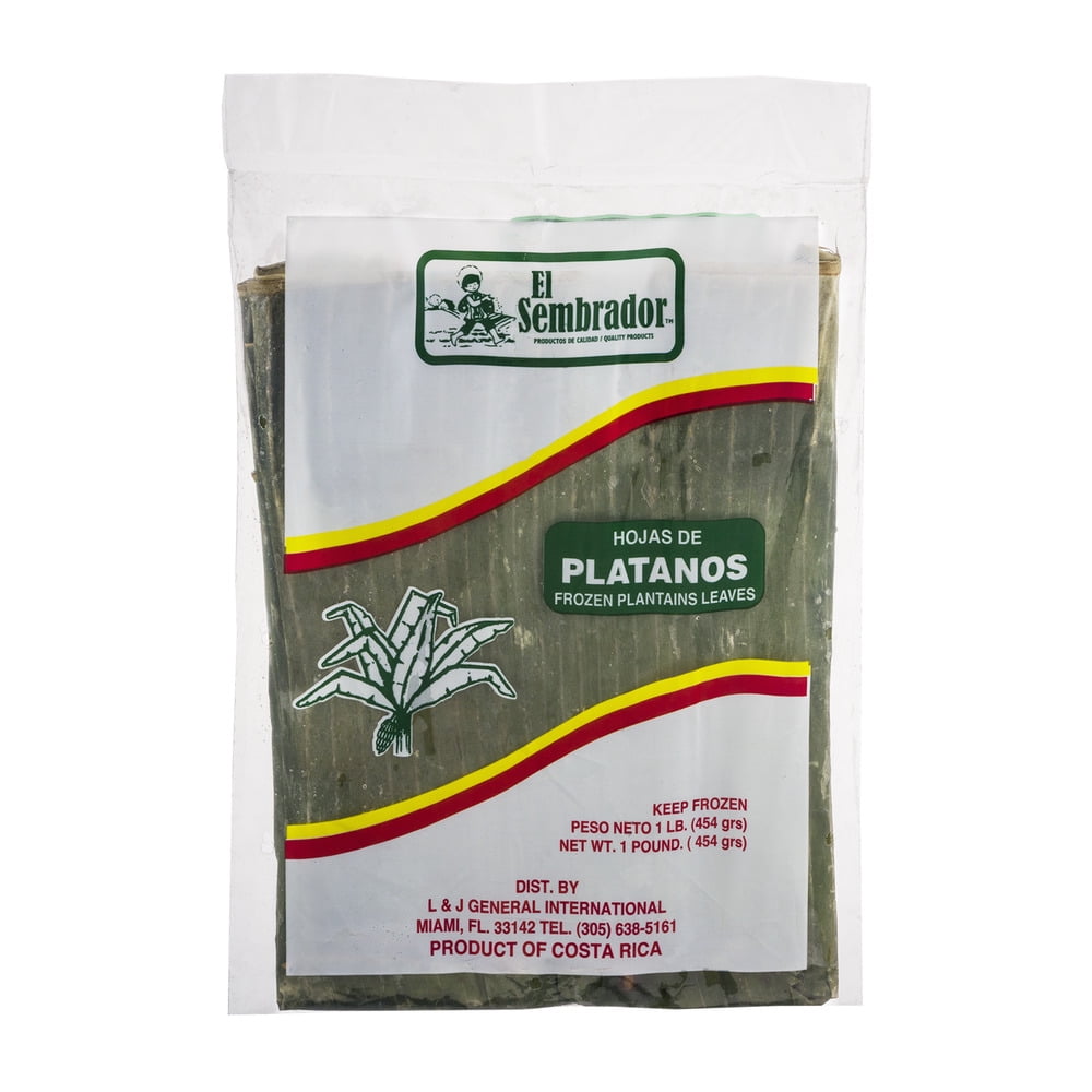 El Sembrador Frozen Plantains Leaves, 1.0 LB