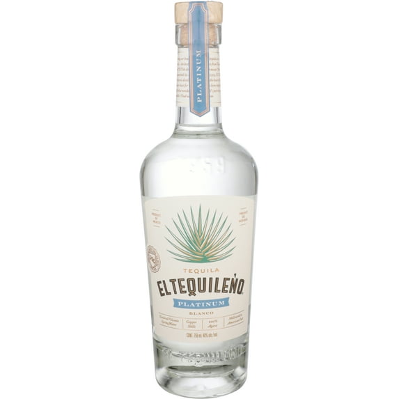 El Tequileno Platino Blanco Tequila, 750 ml Bottle, 40% ABV