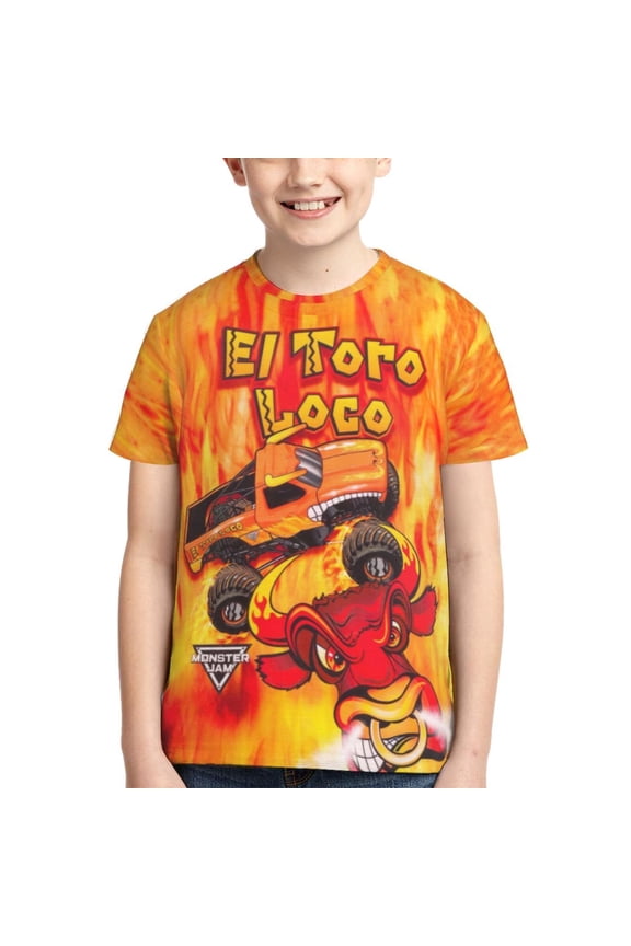 El Toro Loco Trucks Teen T-shirt Shirts Youth Short Sleeve Graphic Tees