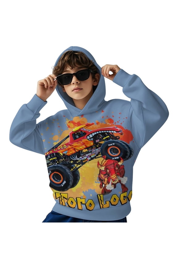 El-Toro Loco Trucks Youth Hooded Sweatshirt Graphic Printed Long Sleeves Pullover Hoodies