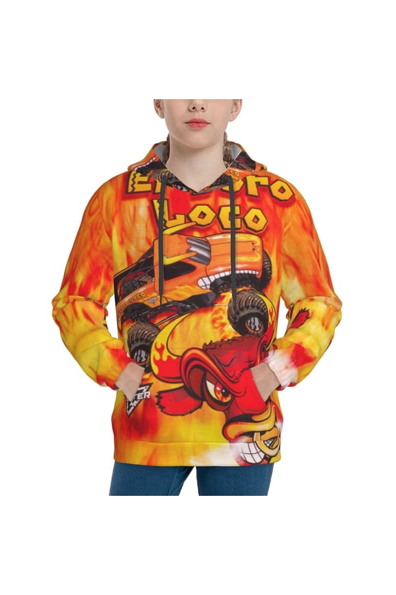 El Toro Loco Trucks Youth Hoodies Sweatshirts Pullover Long Sleeves Hooded Graphic Sweaters