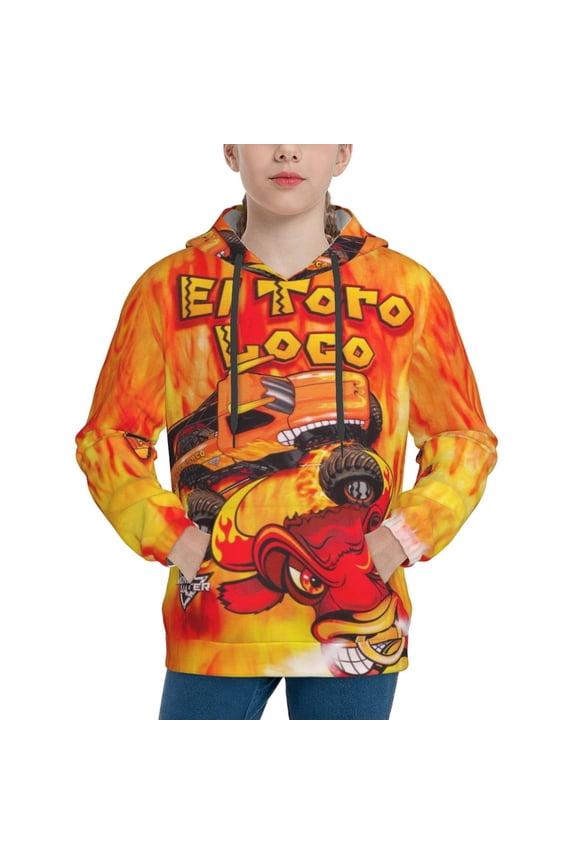 El Toro Loco Trucks Youth Pullover Hooded Graphic Sweatshirts Long Sleeve Casual Hoodies Teen
