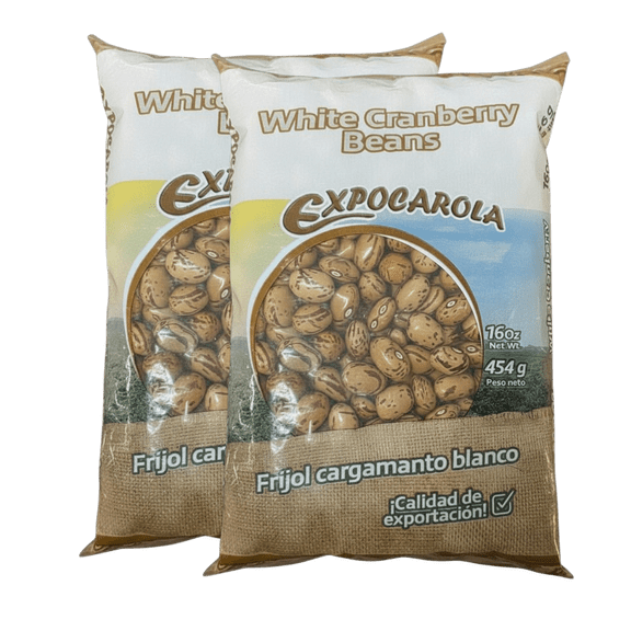 El Trece White Beans - Premium Colombian Cargamanto Blanco - 2 Pack (908g Total) - Authentic Bandeja Paisa & Frijolada Beans