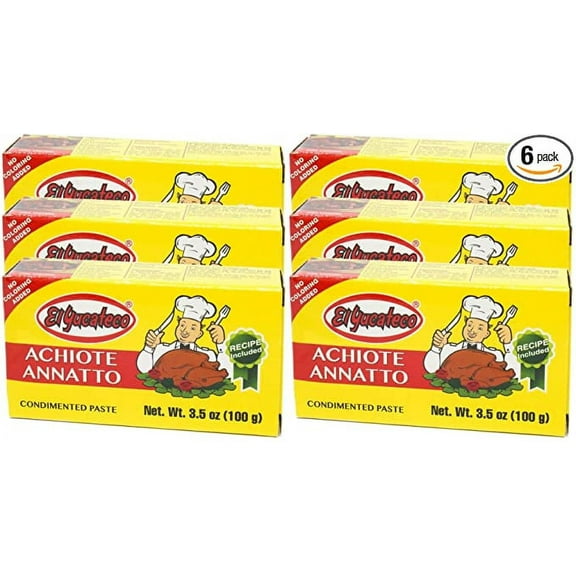 El Yucateco Achiote Paste 3.5 oz (Pack of 6)