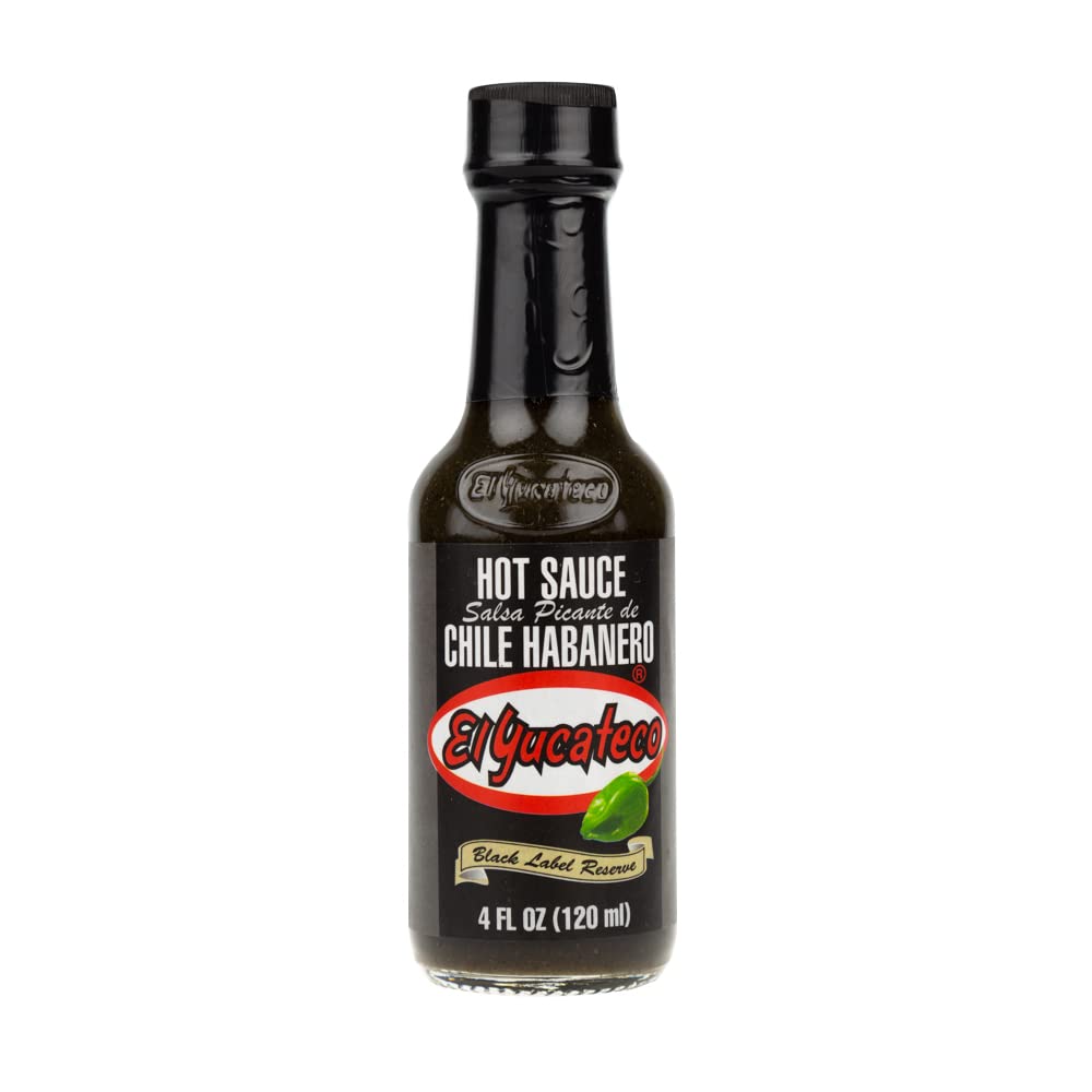 El Yucateco Black Label Reserve Hot Sauce, 4 Ounce