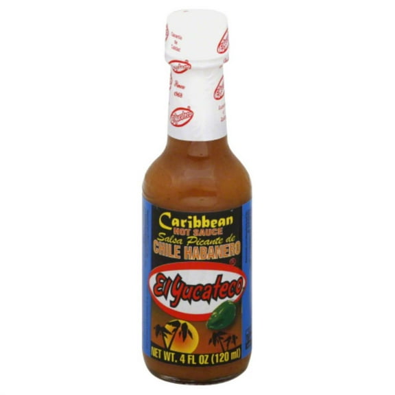 El Yucateco Caribbean Habanero Hot Sauce, 4 Ounce