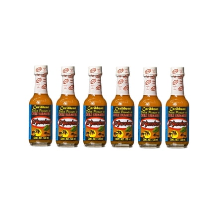 El Yucateco Caribbean Style Sauce 4 oz (Pack of 6)