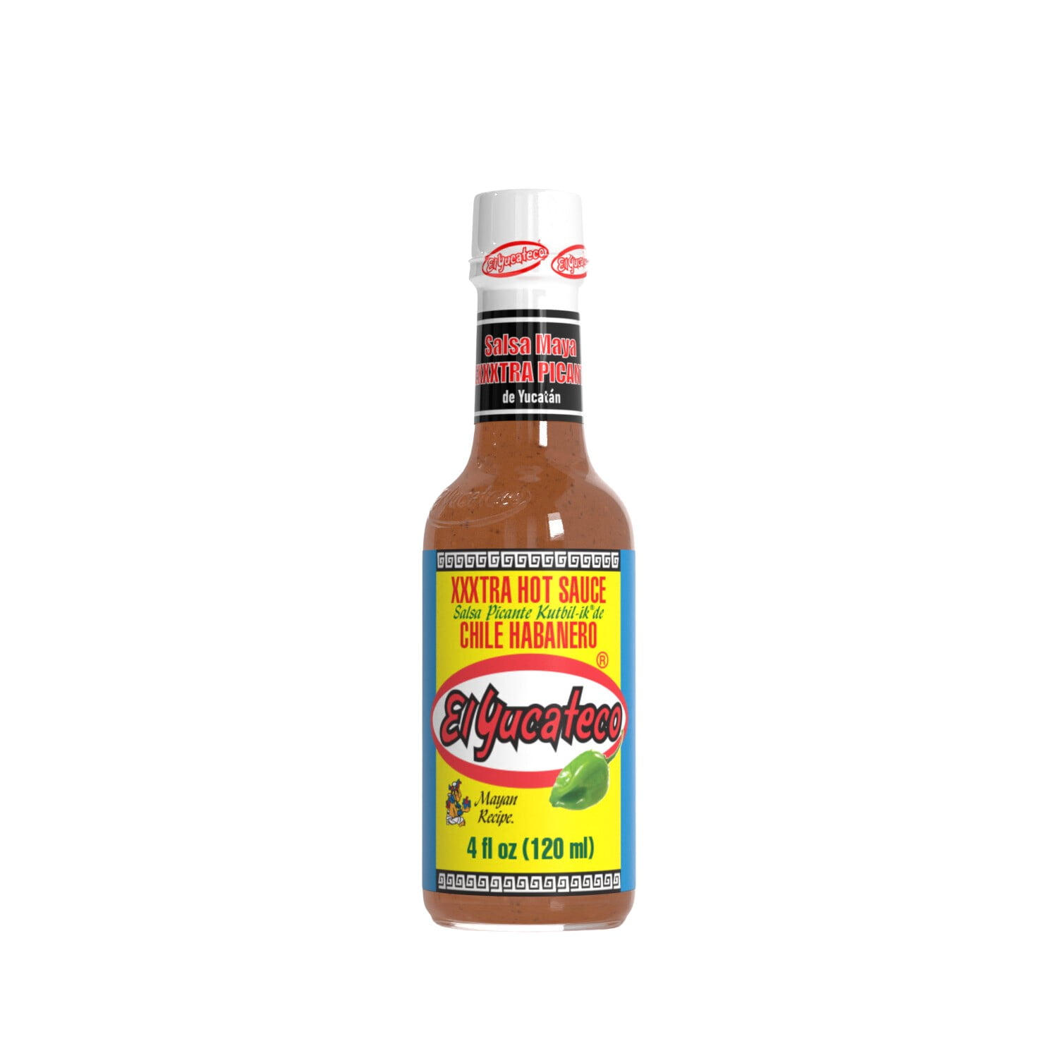 El Yucateco Chile Habanero Xxxtra Hot Sauce, 4 fl oz