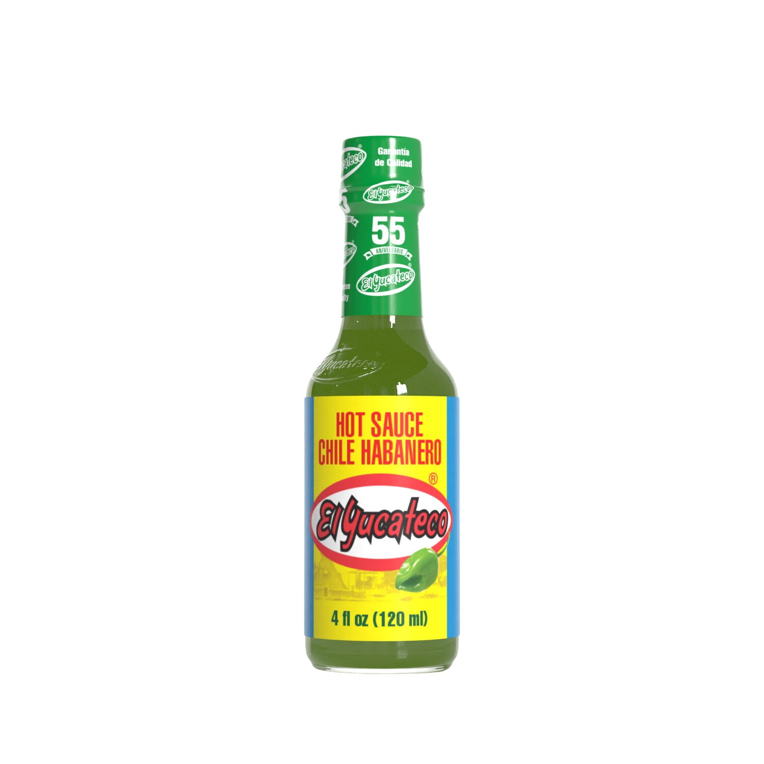 El Yucateco Green Habanero Hot Sauce, 4 fl oz