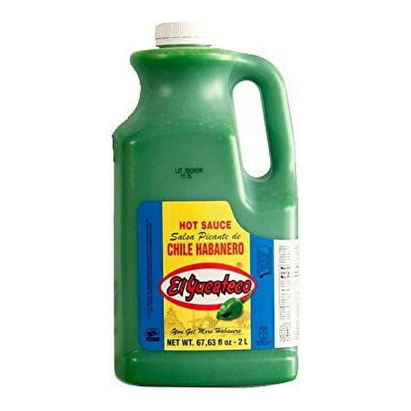El Yucateco Green Habanero Hot Sauce - 67.63 oz. - Half Gallon