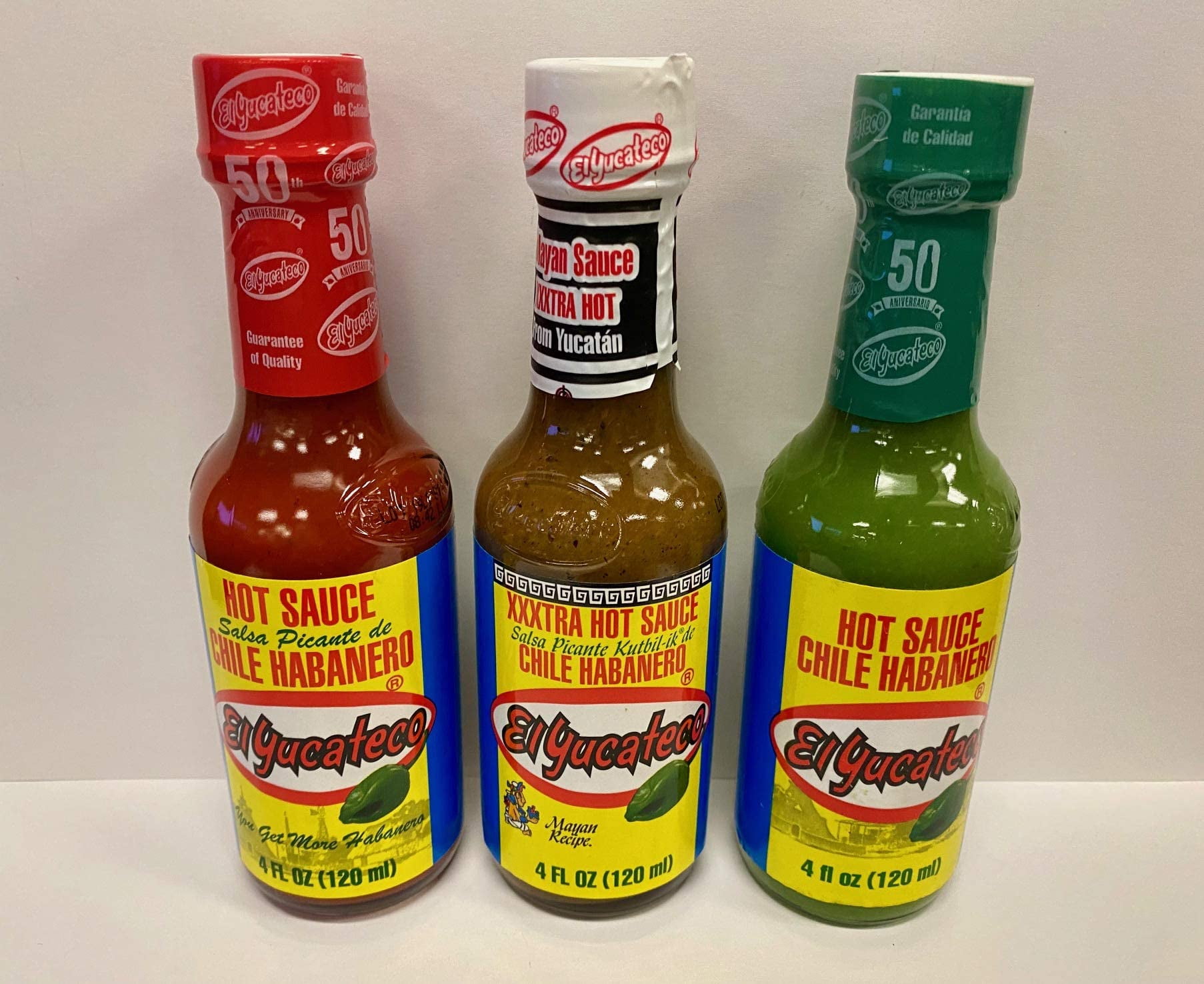 El Yucateco XXXtra Hot Habanero Sauce - 3 Pack Of 4oz Bottles | Caribbean Style Hot Sauce