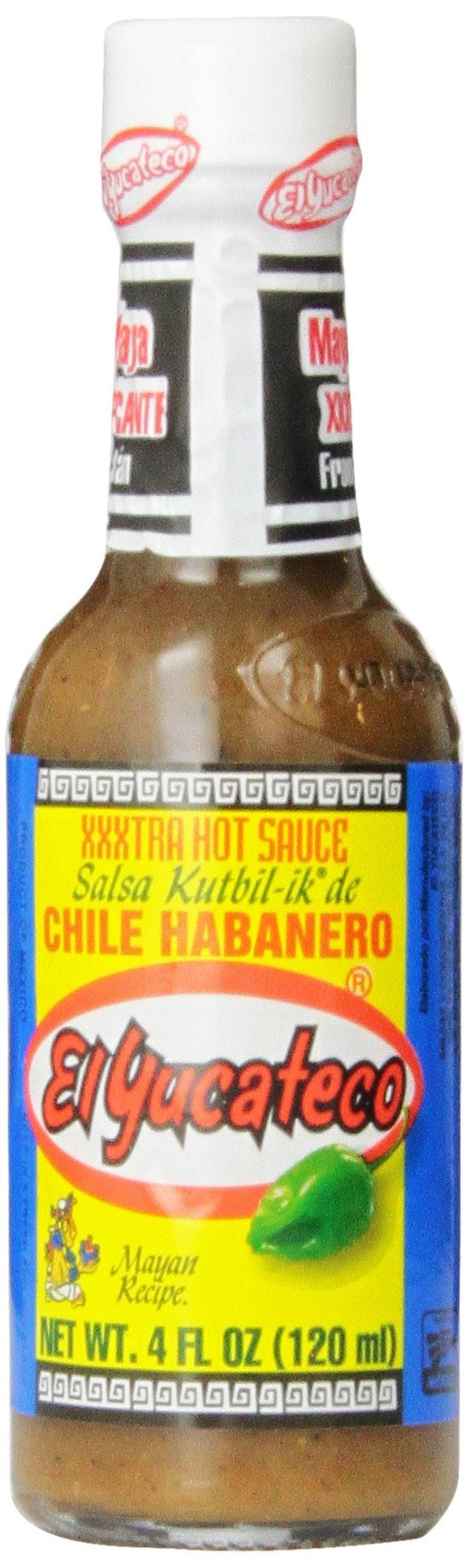 El Yucateco Habanero Verde XXtra Hot Sauce, 4 Ounce (Pack of 6)