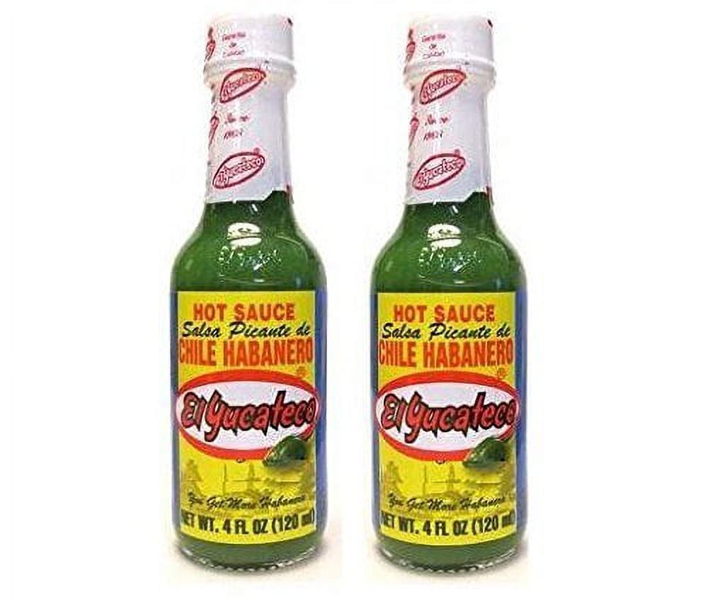 El Yucateco Hot Sauce Salsa Picante de Chile Habanero (Green 4 oz) 2