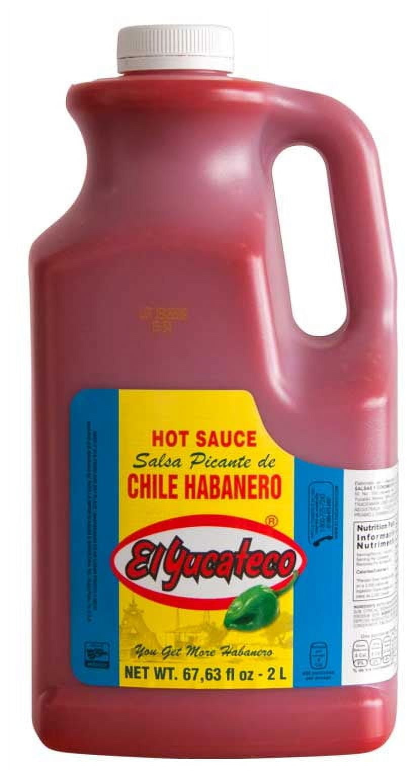 El Yucateco Red Chile Habanero Hot Sauce Bulk, 67.63 oz - Case of 2