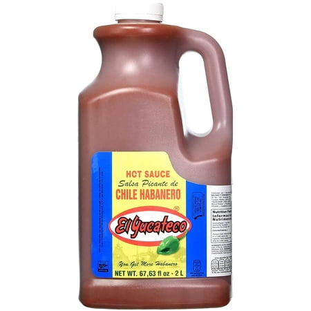 El Yucateco Red Habanero Hot Sauce 2L, Half Gallon