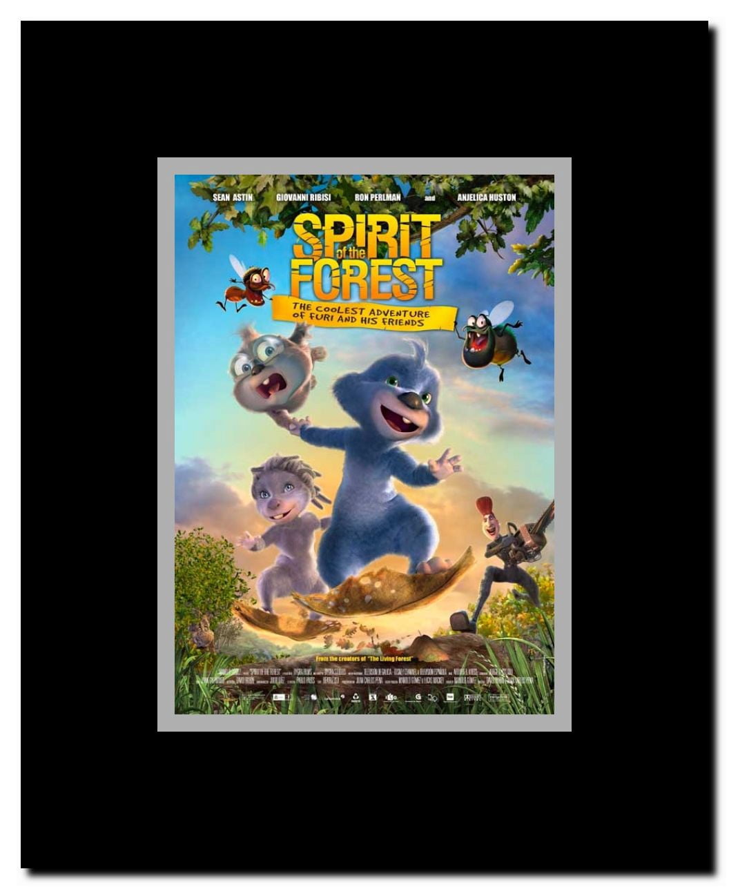El bosque animado Framed Movie Poster