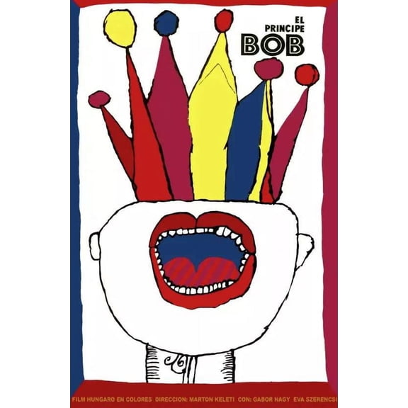 .El principe Bob.face laughing.jester hat.POSTER.Decoration.Graphic Art 11 x 17 Inch Poster