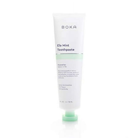 Ela Mint Natural Toothpaste - Nano-Hydroxyapatite For Remineralizing And Sensitivity, Fluoride-Free I Dentist Recommended, Made In Usa I 4Oz