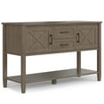 thumbnail image 1 of Simpli Home Ela SOLID WOOD 48 inch Wide Transitional Console Table in Smoky Brown, 1 of 12