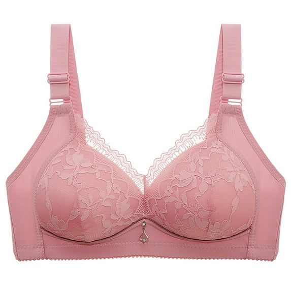 Elabch Bras for Women Full Coverage Underwire Bras Plus Size Lifting Lace Bra for Heavy Breast, S-3XL