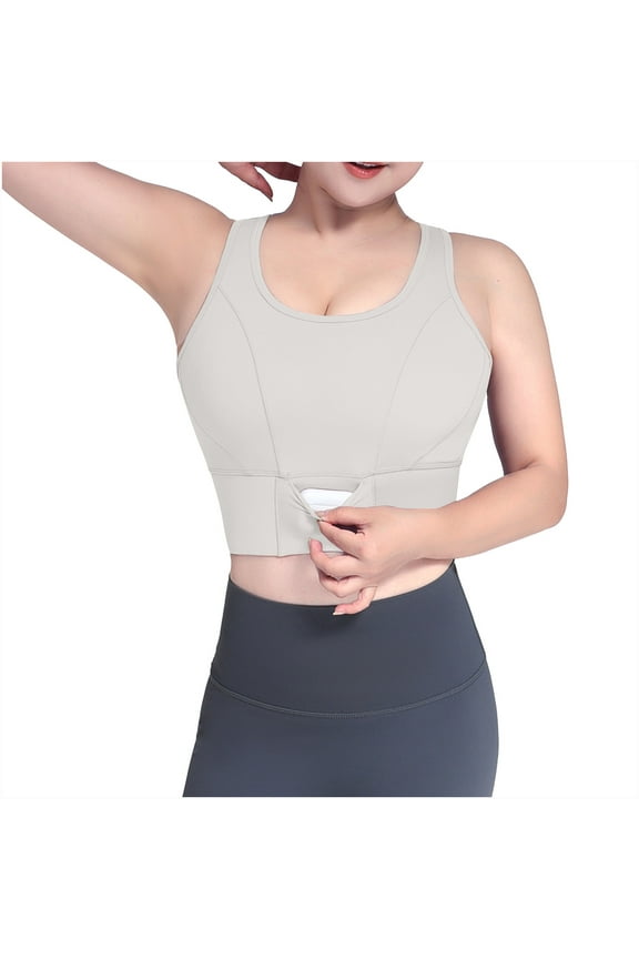 Sports Bras for Women Plus Size High Impact Padded Bras Seamless Comfort Racerback Bras for Workout Yoga No Rims, S-5XL