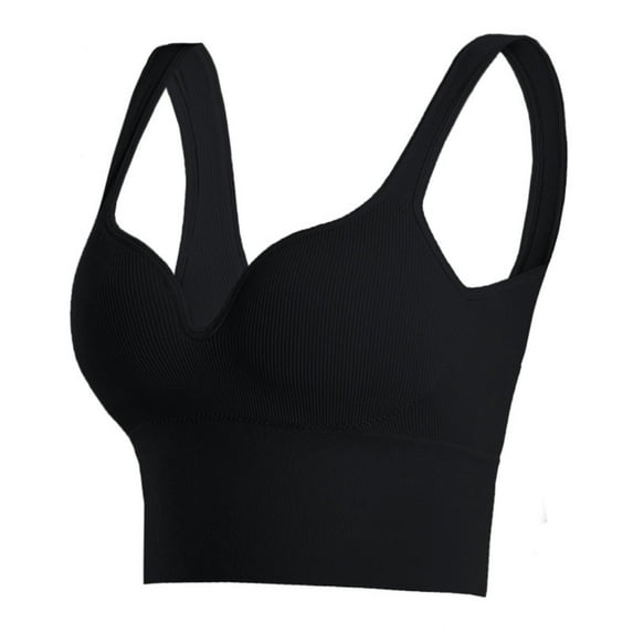 Elabch Sports Bras for Women Plus Size High Support Bras Light Padded Seamless Bra Shockproof Wireless Bra, M-3XL