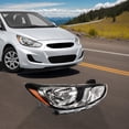 thumbnail image 1 of Elaborate Design Headlight Passenger Side, Right Headlight 921021R010, Halogen Right Headlight for 2012-2014 Hyundai Accent, 1 of 15