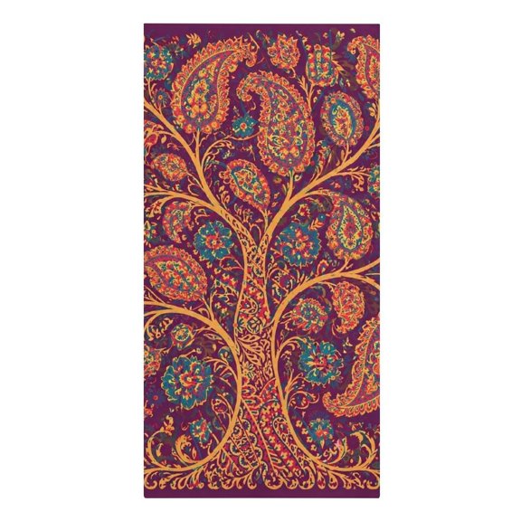 Elaborate Paisley Tree of Life Design Microfiber Beach Towel Absorbent Compact Towels for Swimming Pool Beach Travel Things for Vacation Essentials Adult Gift,61.4×30.3Inch