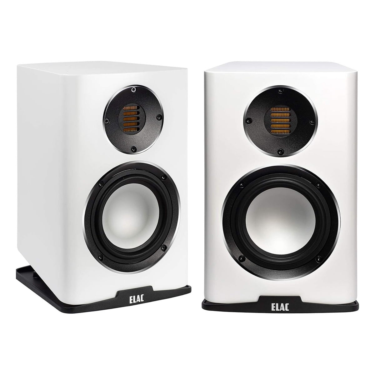 ELAC BS243.4-SW 5.25 Inch Bookshelf Speakers - Pair (Satin White)