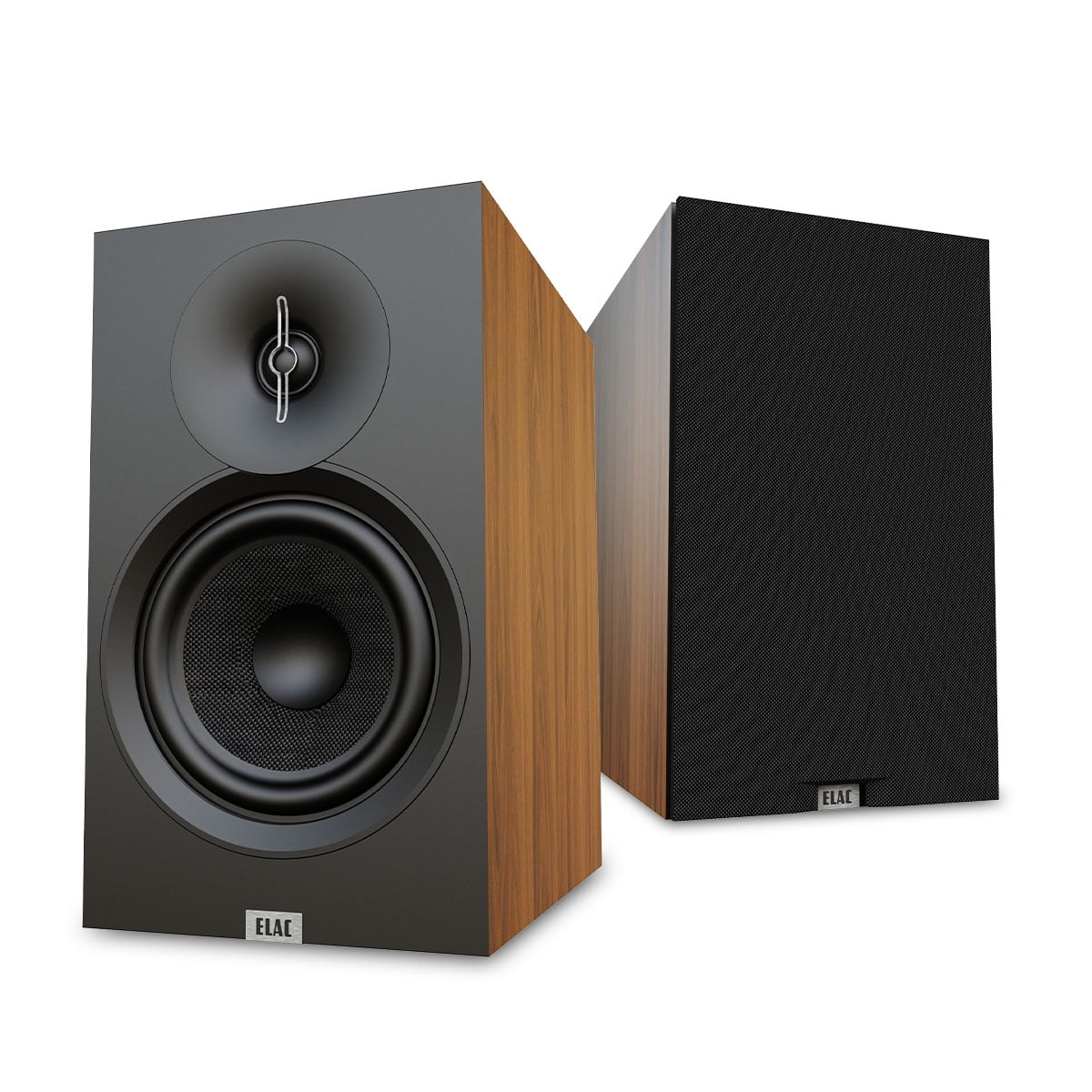 ELAC Debut 3.0 DB63-BK Bookshelf Speakers, Black Ash (Pair) - 1