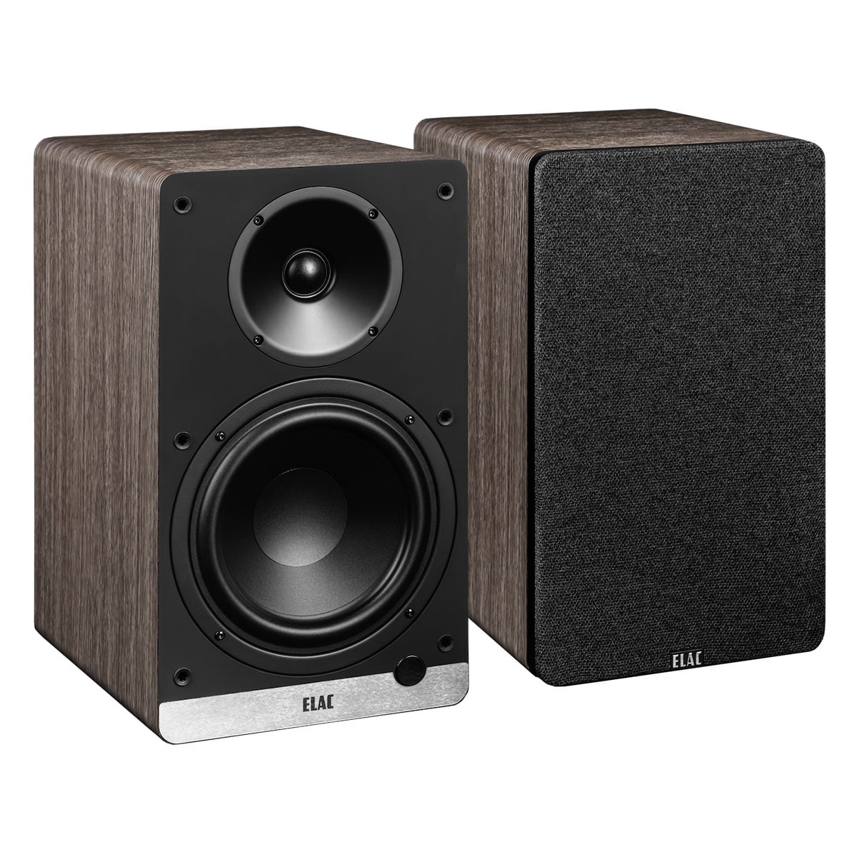 ELAC DCB61 Debut ConneX Powered Bookshelf Speaker - Pair (Walnut)