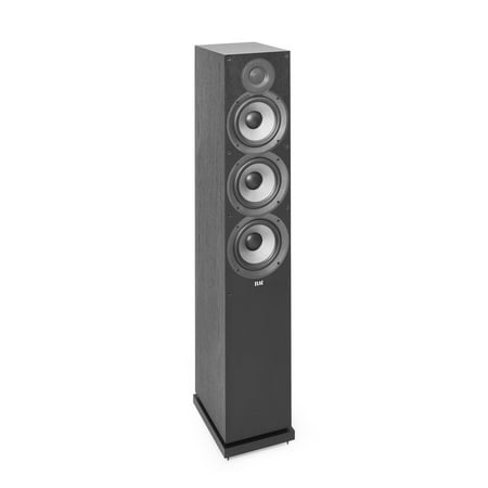 ELAC - Debut 2.0 Dual 6-1/2" 3-Way Floorstanding Speaker (Each) - Black