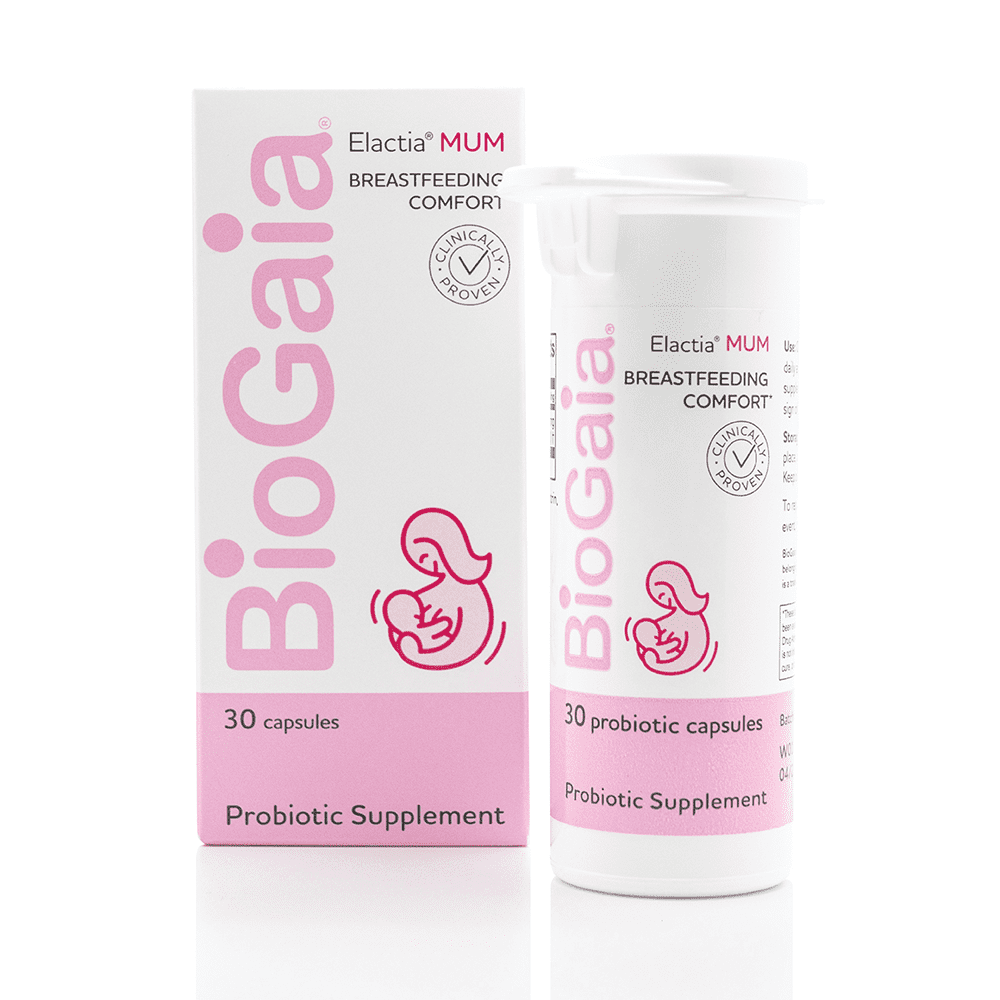 Elactia Breastfeeding Probiotic | Probiotic for Breastfeeding Moms | Ease Lactational Breast Pain | Promote Healthy Lactation | Newborn Essentials for Mom & Baby | Daily Breastfeeding Supplement