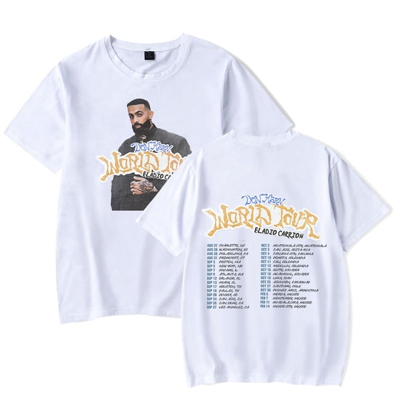 Eladio Carrion DON KBRN World Tour 2025 T-Shirts Merch Women Clothes Trend Casual Short Sleeve Top