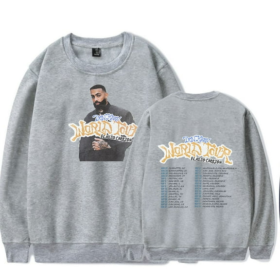 Eladio Carrion DON KBRN World Tour 2025 crew neck sweatshirt Merch Long sleeve Fashion Casual Hooded Sweatshirts