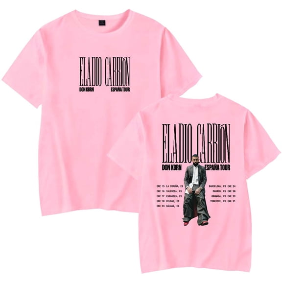 Eladio Carrion Don Kbrn Tour 2026 T-Shirt Women Men Casual Crewneck Short Sleeve Tee