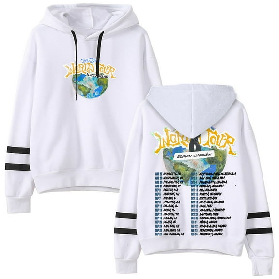 Eladio Carrion Don Kbrn Tour Merch Pullover Hoodies Pocketless Parallel Bars Sleeve Streetwear