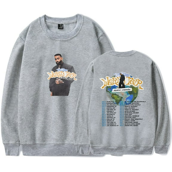 Eladio Carrion Don Kbrn World Tour 2025 Sweatshirt Women Men Casual Crewneck Long Sleeve Pullover Clothes
