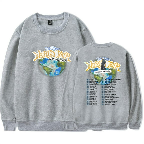 Eladio Carrion Don Kbrn World Tour 2025 Sweatshirts Unisex Crewneck Hip Hop Clothes