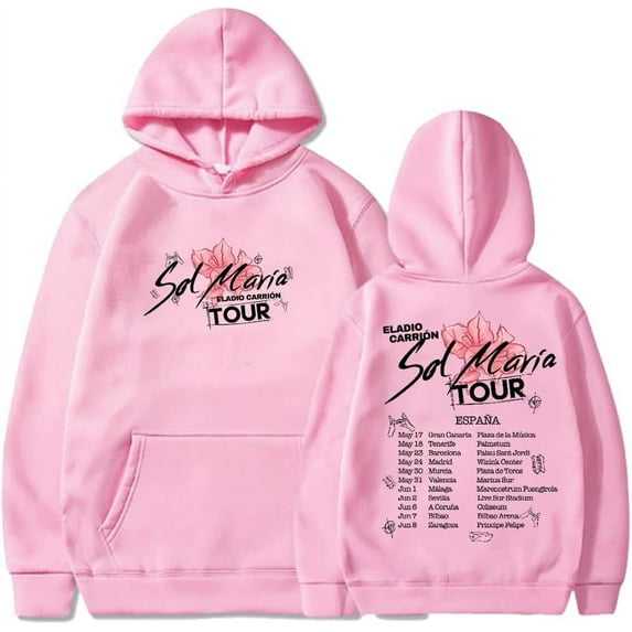 Eladio Carrion Hoodie 2024 Sol Maria Tour Merch Long Sleeve Streetwear Women Men Sweatshirt Hip Hop Clothes